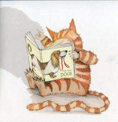 immagine gatto che legge